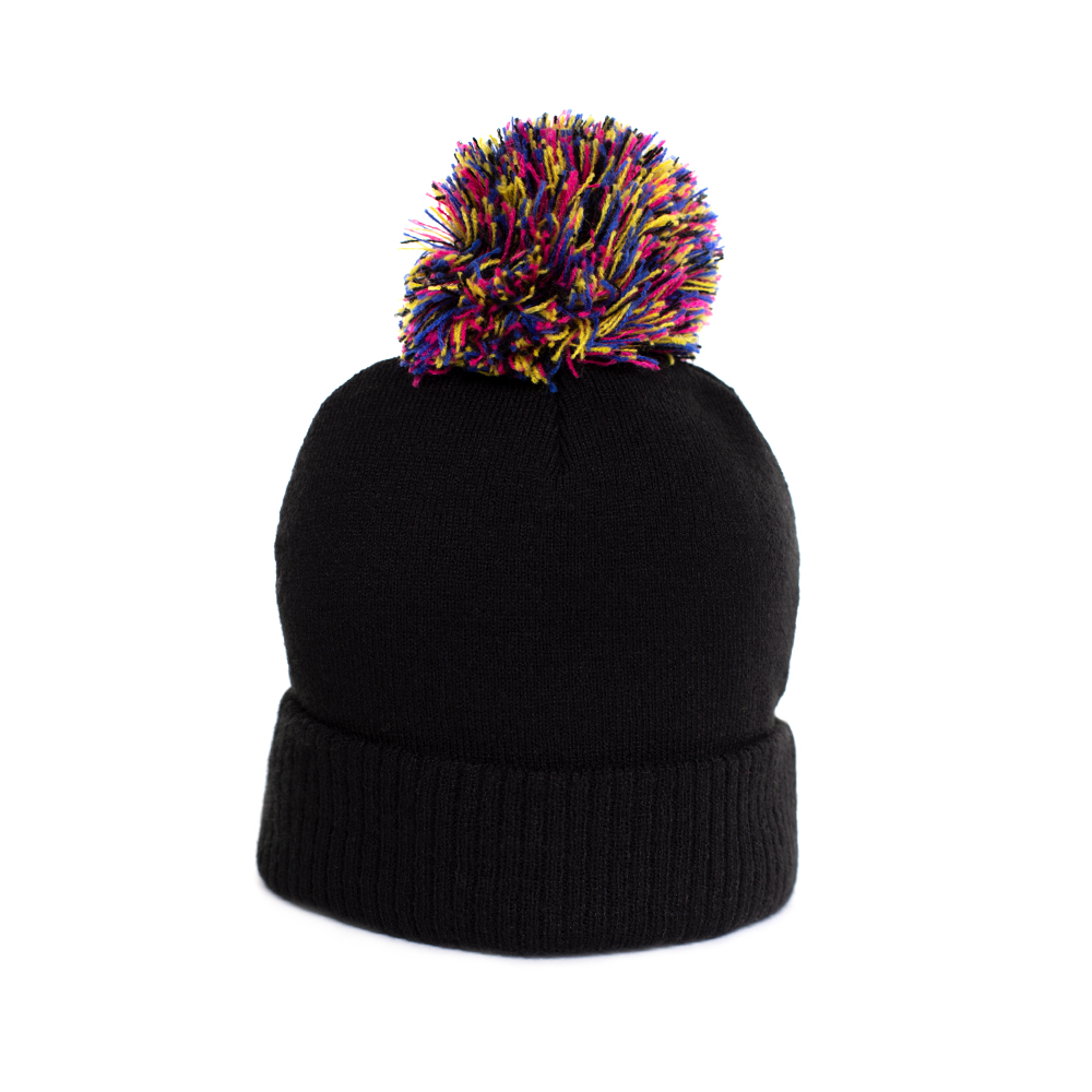 GORRO LANA NIÑO SPIRFIRE POMPON NEGRO