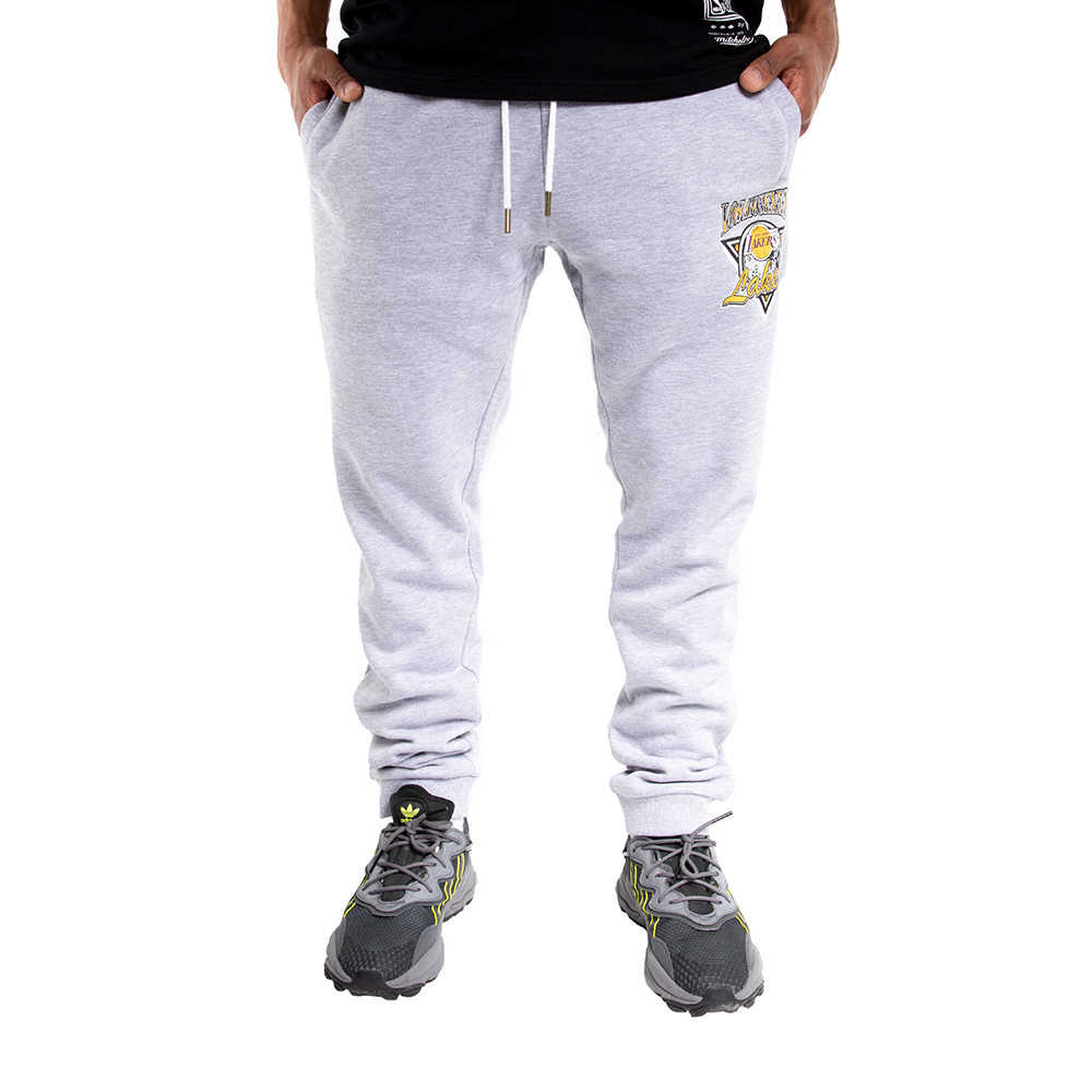 PANTALON JOGGER LOS ANGELES LAKERS GRIS CLARO