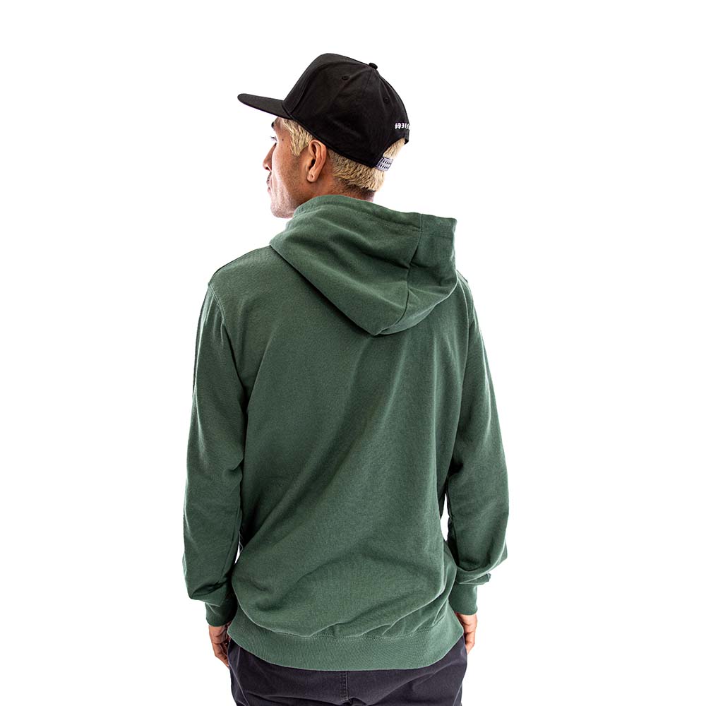 Poleron Hoodie Spitfire Con Capucha Hombre Verde Oscuro