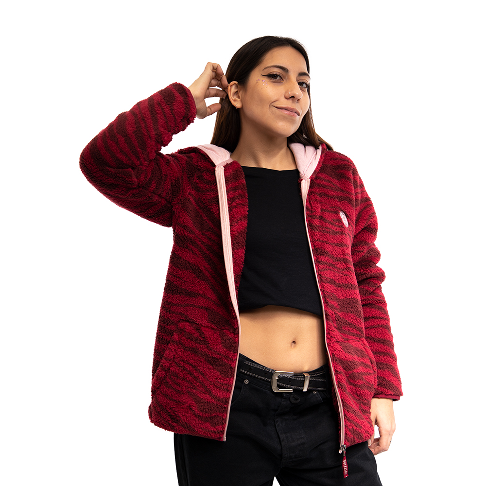 Poler n sherpa de mujer spitfire 360 full zipper tiger burdeo
