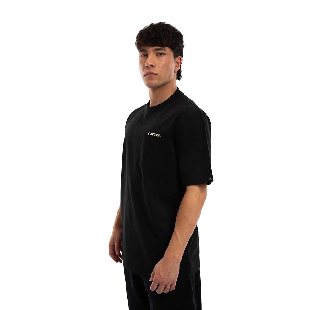 Polera Cac1ke Manga Corta Pocket Negro