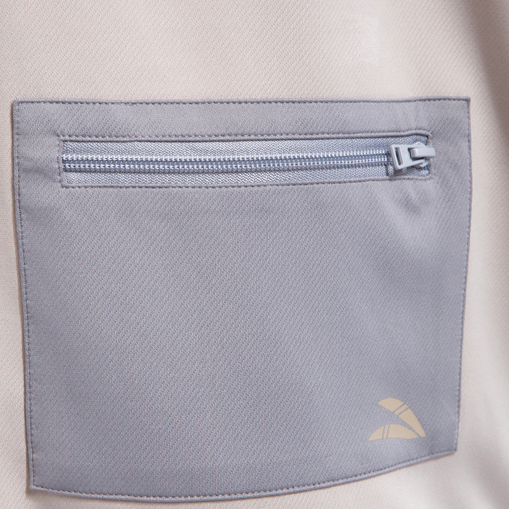 Polerón Cac1ke Full Zipper Pocket Beige