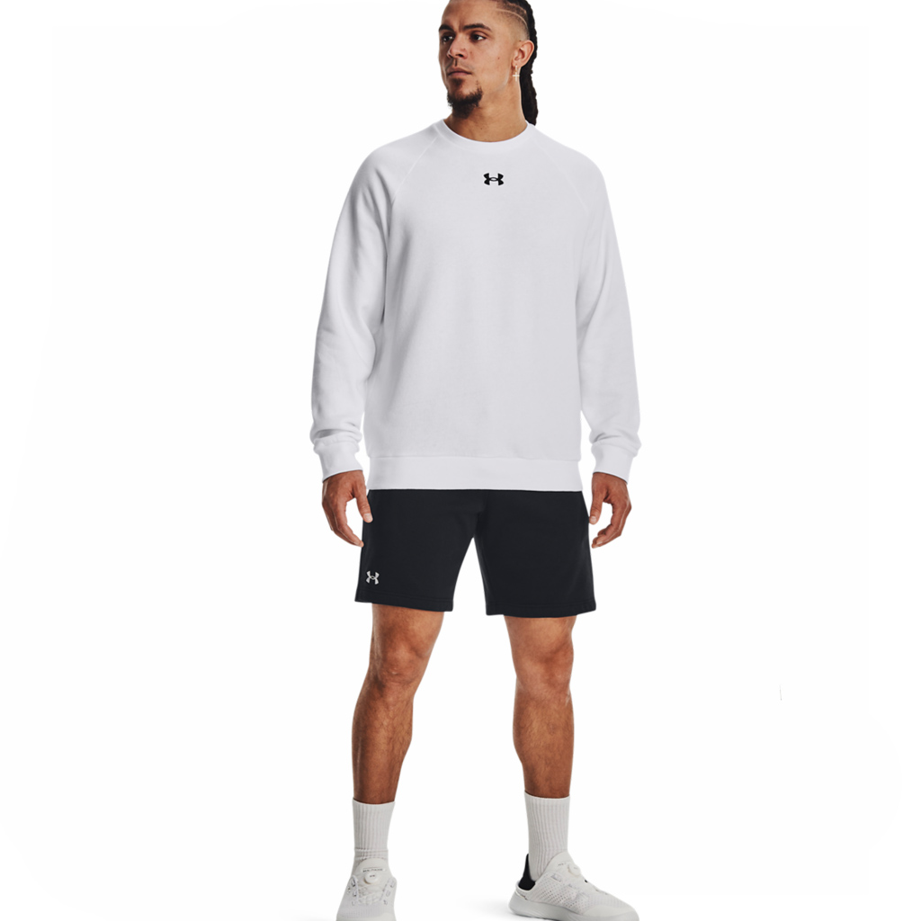 Short Rival Fleece Hombre Negro Under Armour