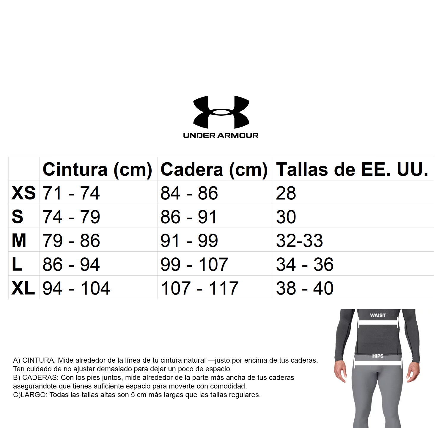 Pantalón Primera Capa Legging HeatGear® Hombre Negro Under Armour