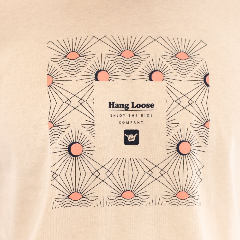 Polera Hombre Amarilla Summer Fest Hang Loose