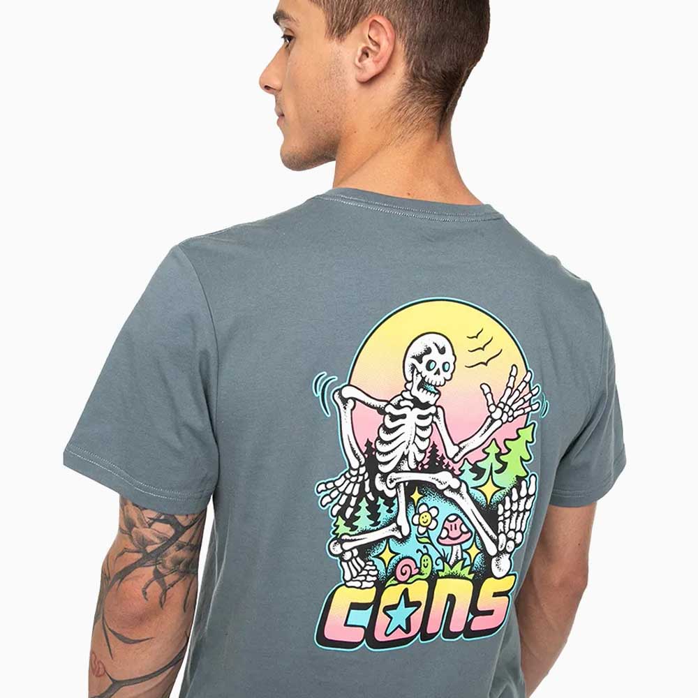 Polera Manga Corta Skeleton Sunrise Converse