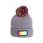 Gorro lana niño spitfire pompon gris