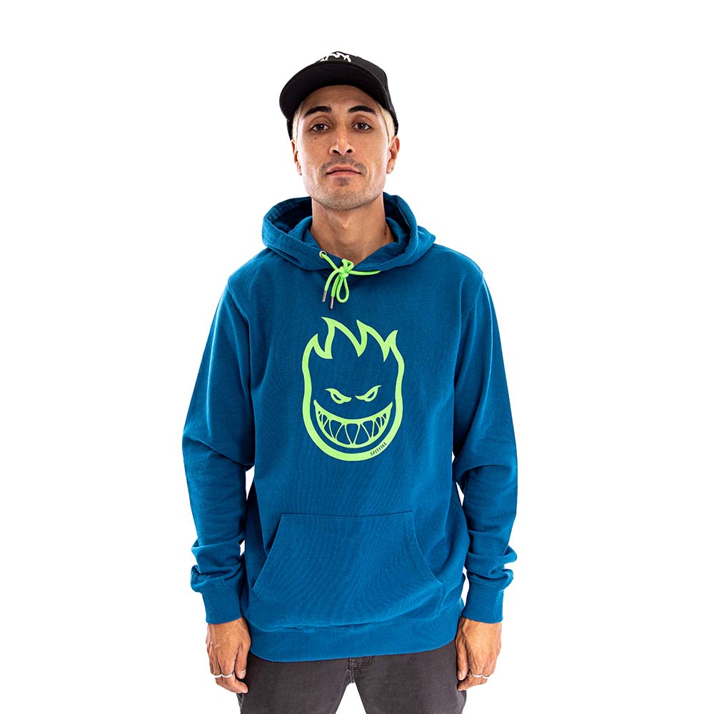 Polerón Hoodie Canguro Spitfire Hombre Azul