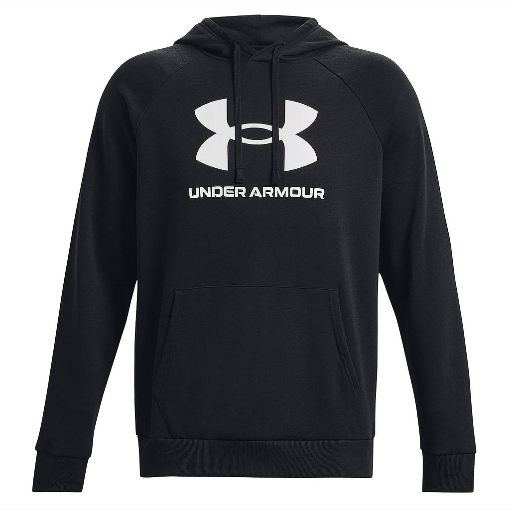 Polerón Hoodie Rival Fleece Negro Under Armour