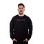 Poleron Hombre Crew Neck Salty Negro Hang Loose