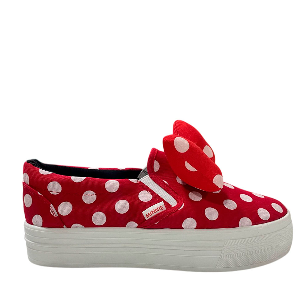 Zapatilla Mujer Slip On con Plataforma Minnie