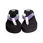 Sandalias hawaiana con plataforma mujer hang loose con taco negro morado 